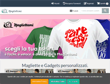 Tablet Screenshot of magliettami.com